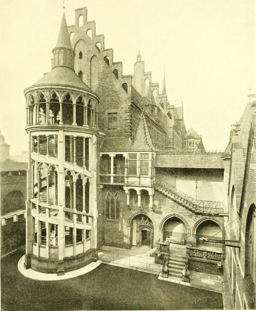 An illustration from Deutsche Museen; Entstehung und Kulturgeschichtliche Bedeutung unserer öffentlichen Kunstsammlungen, 1913, leaf 244