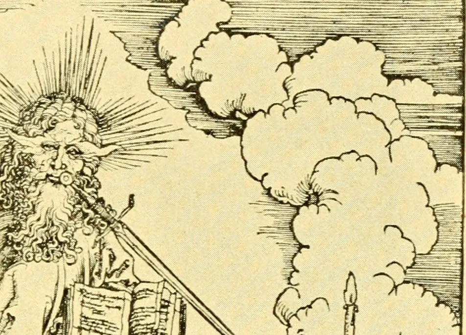 An illustration from Deutsche mystiker, 1908, leaf 18