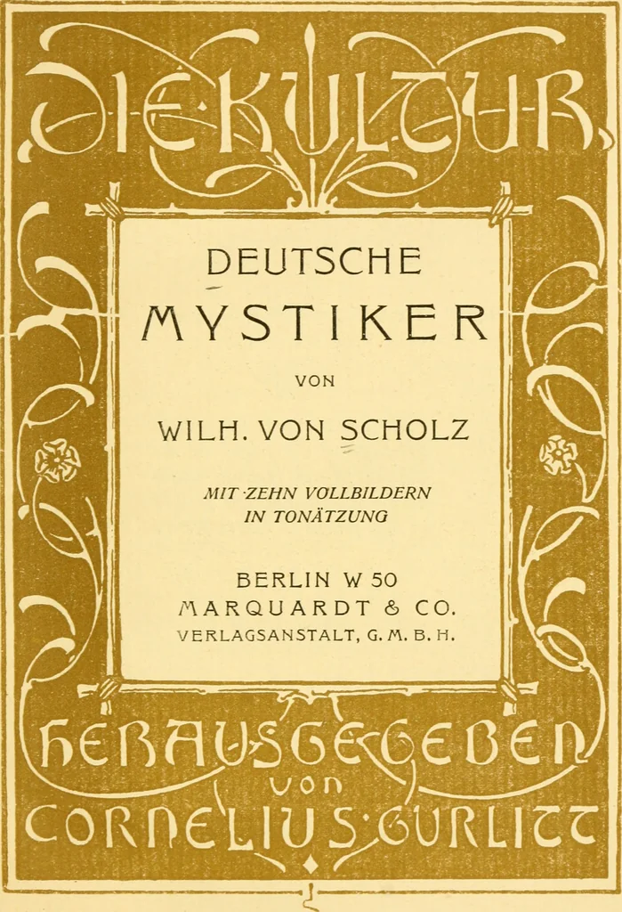 An illustration from Deutsche mystiker, 1908, leaf 8