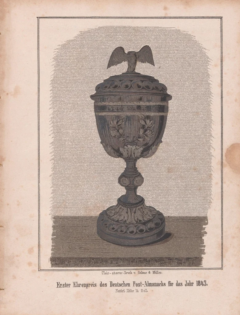 An illustration from Deutscher post-almanach für das jahr .., 1842, leaf 23