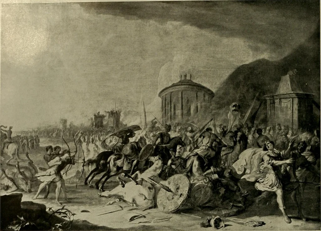An illustration from Deutsches barock und rokoko : herausgegeben im anschluss an die Jahrhundert-ausstellung deutscher kunst 1650-1800, Darmstadt, 1914, 1914, leaf 110