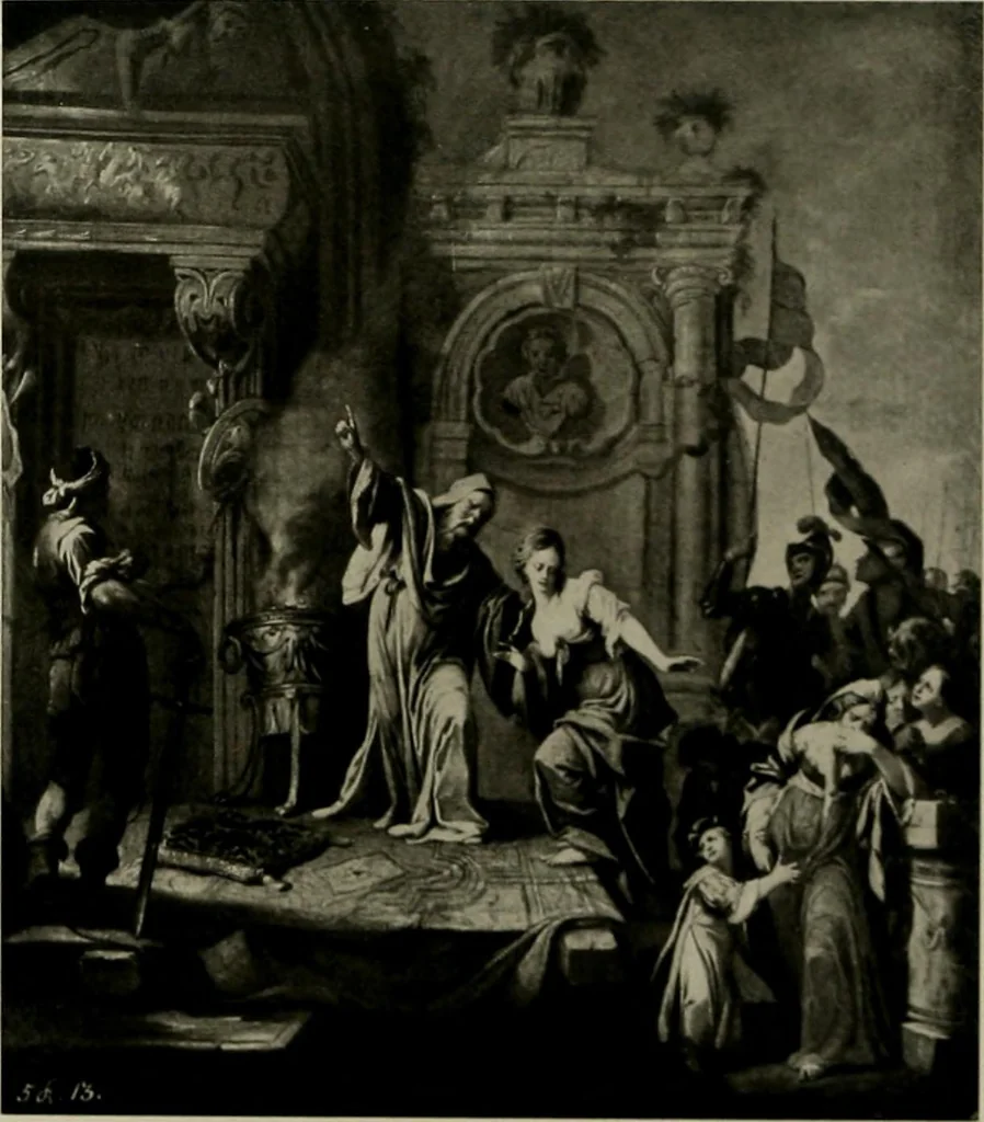 An illustration from Deutsches barock und rokoko : herausgegeben im anschluss an die Jahrhundert-ausstellung deutscher kunst 1650-1800, Darmstadt, 1914, 1914, leaf 111