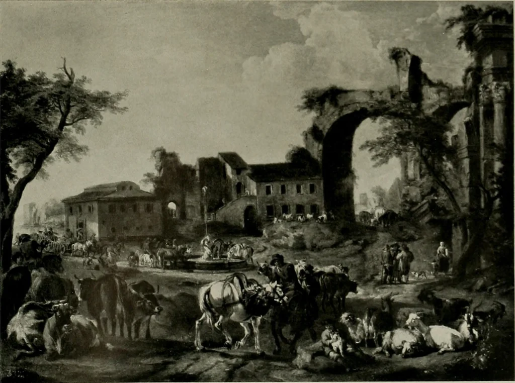 An illustration from Deutsches barock und rokoko : herausgegeben im anschluss an die Jahrhundert-ausstellung deutscher kunst 1650-1800, Darmstadt, 1914, 1914, leaf 141