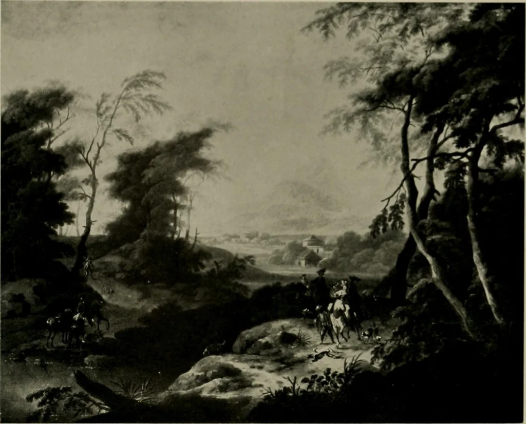 An illustration from Deutsches barock und rokoko : herausgegeben im anschluss an die Jahrhundert-ausstellung deutscher kunst 1650-1800, Darmstadt, 1914, 1914, leaf 143