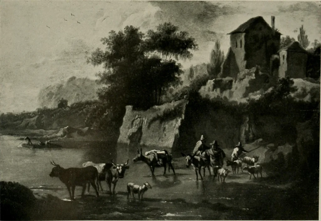 An illustration from Deutsches barock und rokoko : herausgegeben im anschluss an die Jahrhundert-ausstellung deutscher kunst 1650-1800, Darmstadt, 1914, 1914, leaf 143