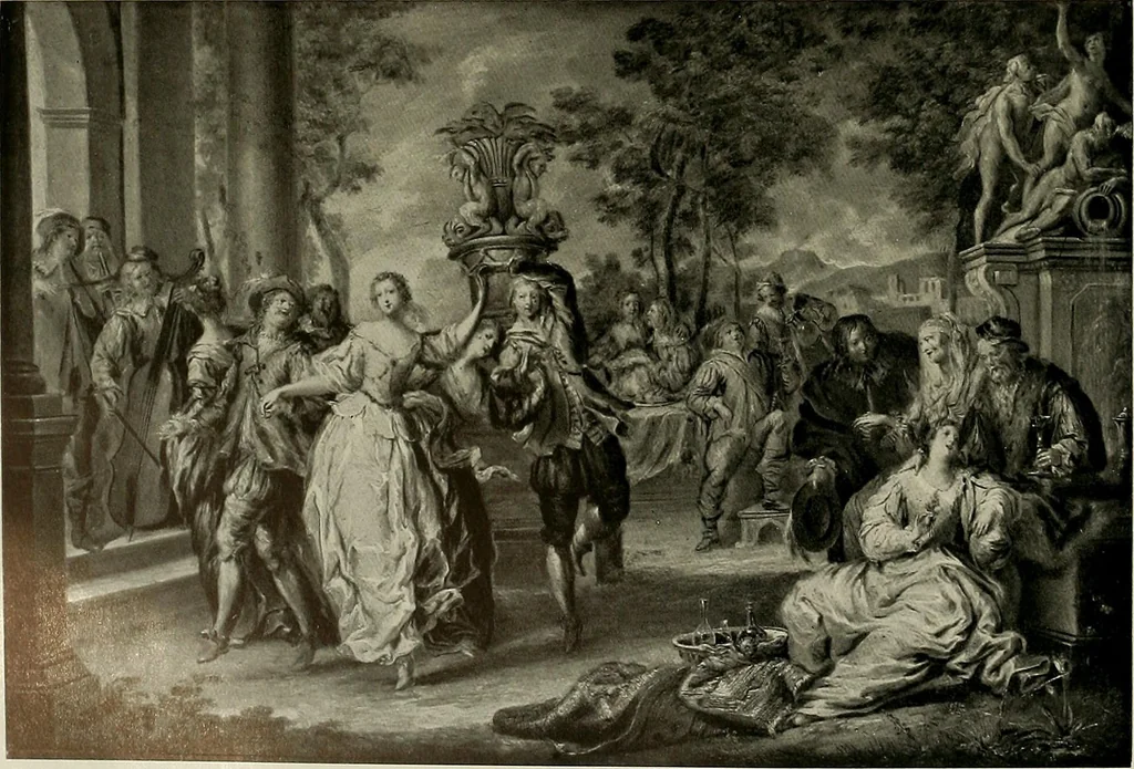 An illustration from Deutsches barock und rokoko : herausgegeben im anschluss an die Jahrhundert-ausstellung deutscher kunst 1650-1800, Darmstadt, 1914, 1914, leaf 148