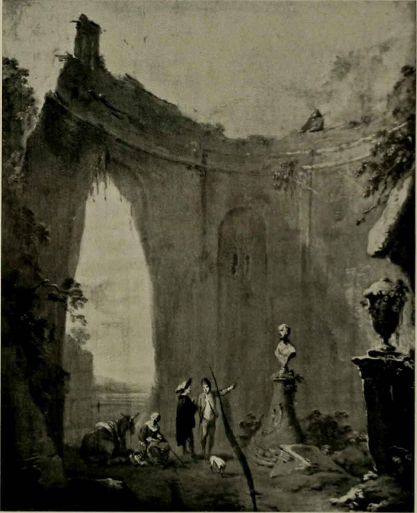 An illustration from Deutsches barock und rokoko : herausgegeben im anschluss an die Jahrhundert-ausstellung deutscher kunst 1650-1800, Darmstadt, 1914, 1914, leaf 155
