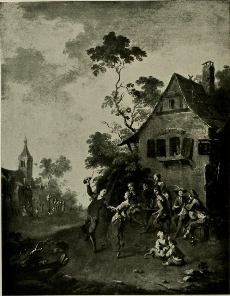 An illustration from Deutsches barock und rokoko : herausgegeben im anschluss an die Jahrhundert-ausstellung deutscher kunst 1650-1800, Darmstadt, 1914, 1914, leaf 159