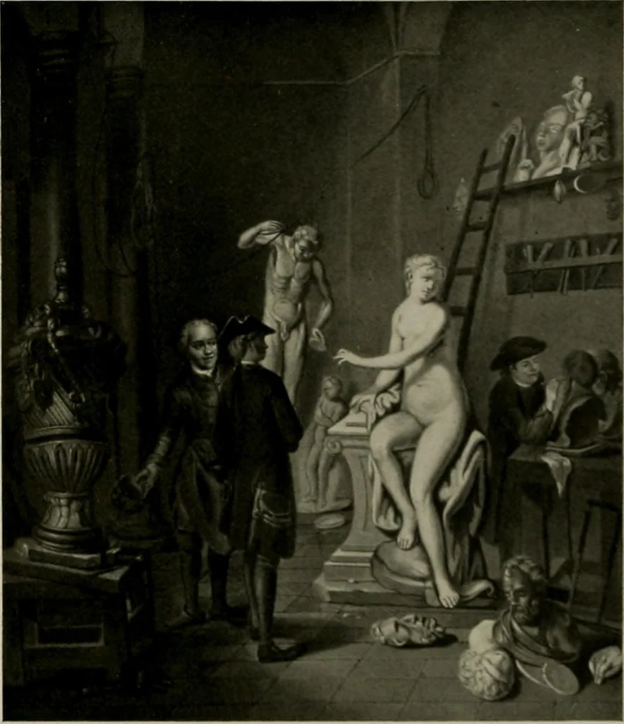 An illustration from Deutsches barock und rokoko : herausgegeben im anschluss an die Jahrhundert-ausstellung deutscher kunst 1650-1800, Darmstadt, 1914, 1914, leaf 193