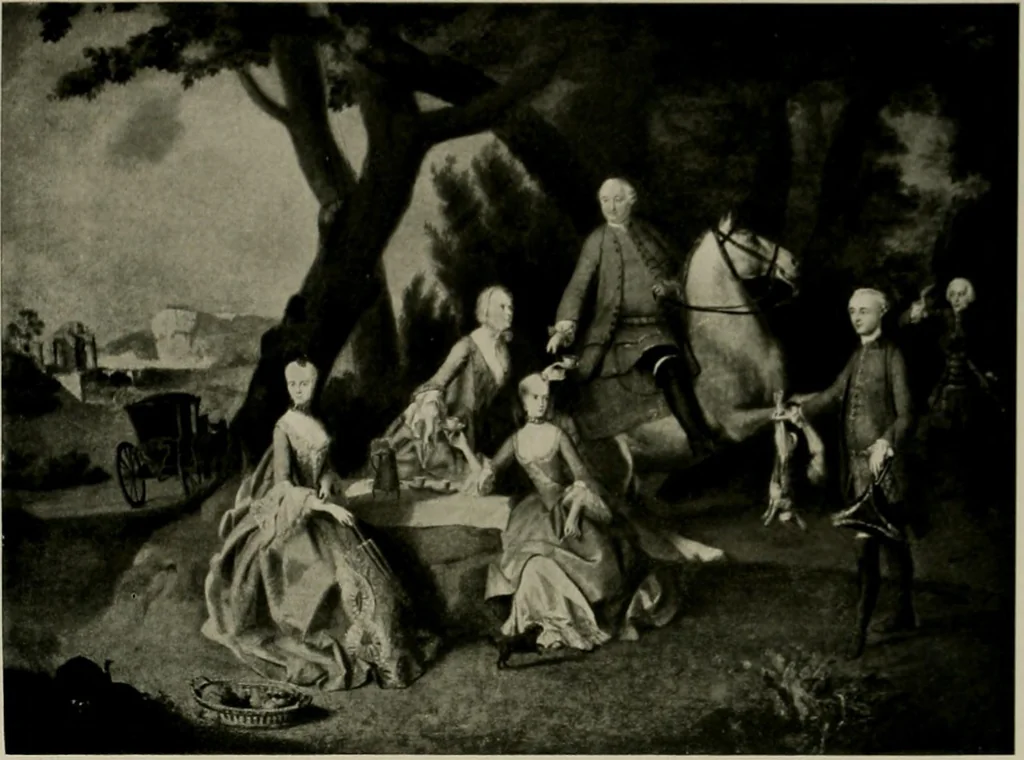 An illustration from Deutsches barock und rokoko : herausgegeben im anschluss an die Jahrhundert-ausstellung deutscher kunst 1650-1800, Darmstadt, 1914, 1914, leaf 195