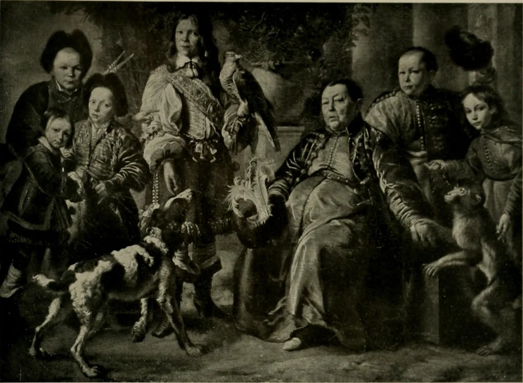 An illustration from Deutsches barock und rokoko : herausgegeben im anschluss an die Jahrhundert-ausstellung deutscher kunst 1650-1800, Darmstadt, 1914, 1914, leaf 217