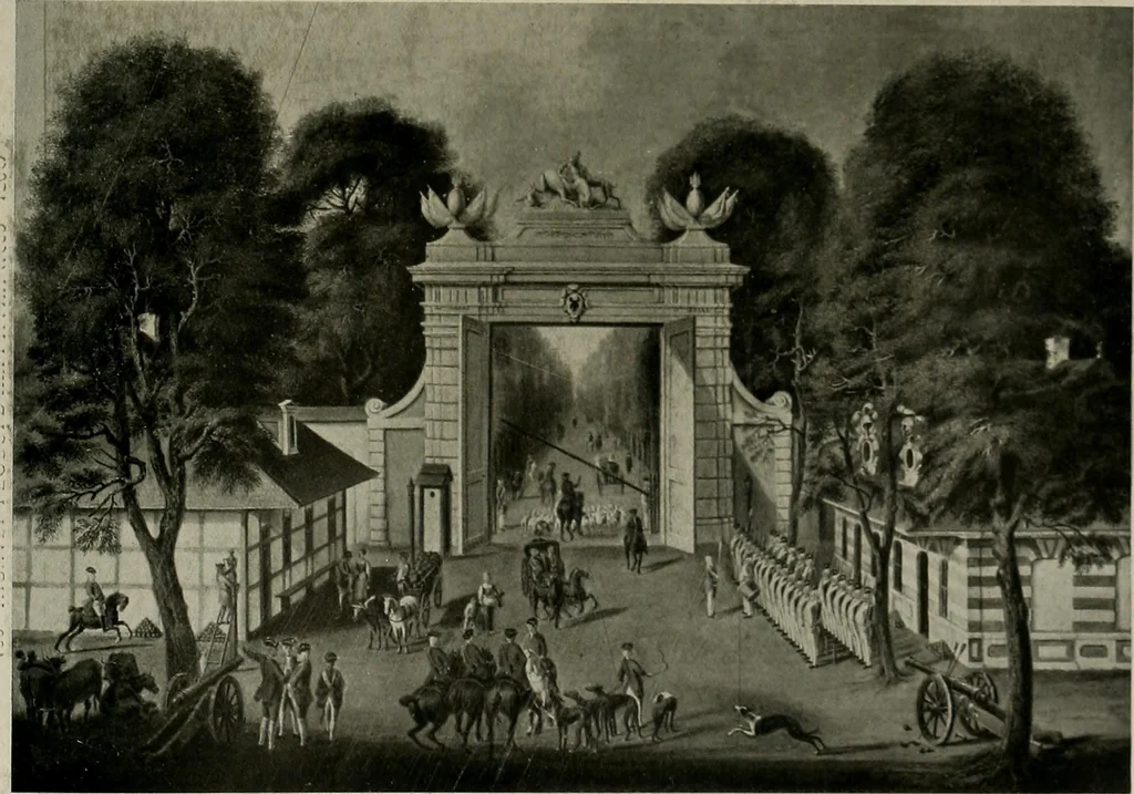 An illustration from Deutsches barock und rokoko : herausgegeben im anschluss an die Jahrhundert-ausstellung deutscher kunst 1650-1800, Darmstadt, 1914, 1914, leaf 221