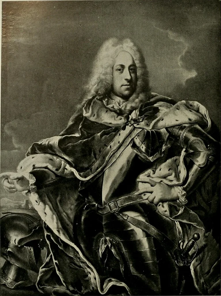An illustration from Deutsches barock und rokoko : herausgegeben im anschluss an die Jahrhundert-ausstellung deutscher kunst 1650-1800, Darmstadt, 1914, 1914, leaf 232