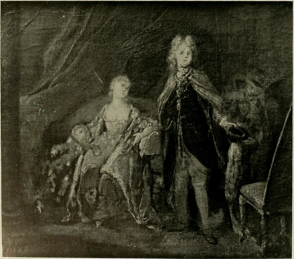 An illustration from Deutsches barock und rokoko : herausgegeben im anschluss an die Jahrhundert-ausstellung deutscher kunst 1650-1800, Darmstadt, 1914, 1914, leaf 252