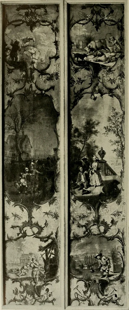 An illustration from Deutsches barock und rokoko : herausgegeben im anschluss an die Jahrhundert-ausstellung deutscher kunst 1650-1800, Darmstadt, 1914, 1914, leaf 260