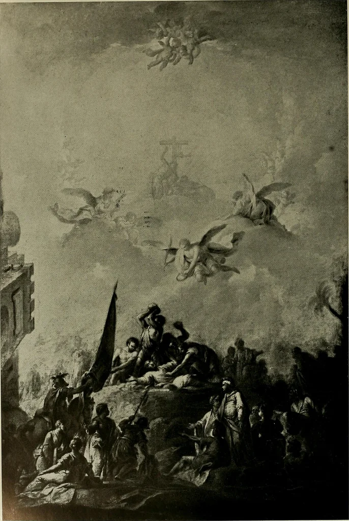 An illustration from Deutsches barock und rokoko : herausgegeben im anschluss an die Jahrhundert-ausstellung deutscher kunst 1650-1800, Darmstadt, 1914, 1914, leaf 272