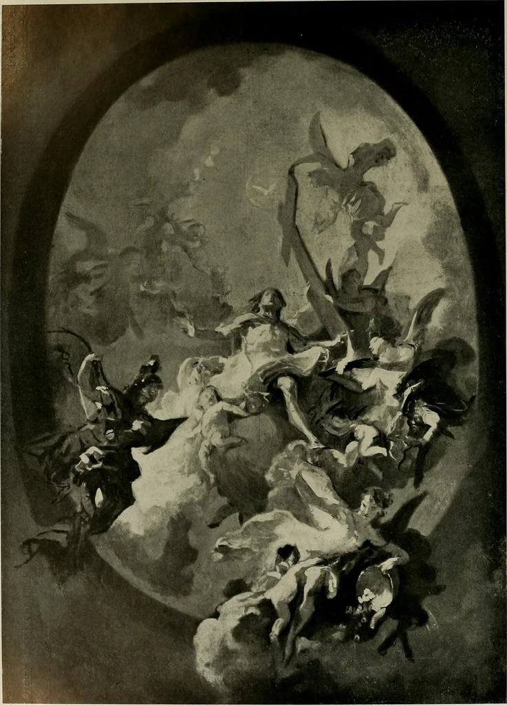 An illustration from Deutsches barock und rokoko : herausgegeben im anschluss an die Jahrhundert-ausstellung deutscher kunst 1650-1800, Darmstadt, 1914, 1914, leaf 276