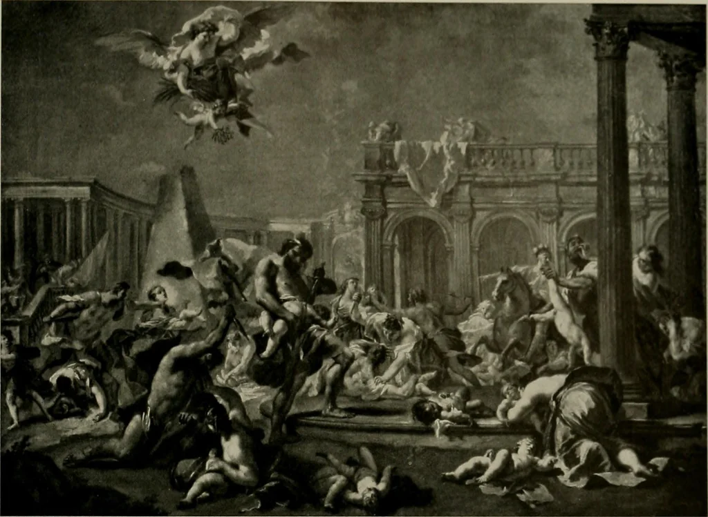 An illustration from Deutsches barock und rokoko : herausgegeben im anschluss an die Jahrhundert-ausstellung deutscher kunst 1650-1800, Darmstadt, 1914, 1914, leaf 279