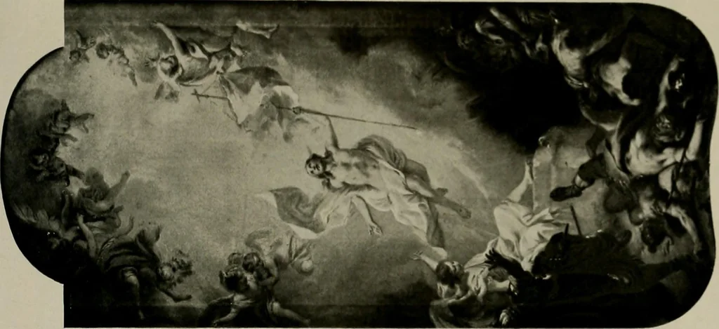 An illustration from Deutsches barock und rokoko : herausgegeben im anschluss an die Jahrhundert-ausstellung deutscher kunst 1650-1800, Darmstadt, 1914, 1914, leaf 283