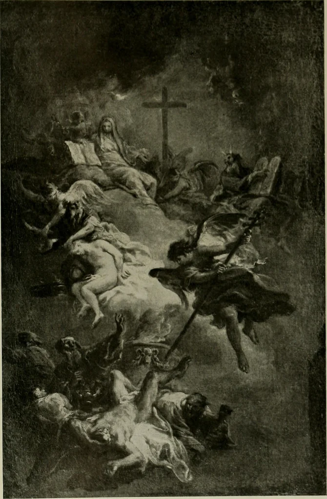 An illustration from Deutsches barock und rokoko : herausgegeben im anschluss an die Jahrhundert-ausstellung deutscher kunst 1650-1800, Darmstadt, 1914, 1914, leaf 289