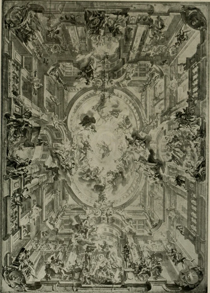 An illustration from Deutsches barock und rokoko : herausgegeben im anschluss an die Jahrhundert-ausstellung deutscher kunst 1650-1800, Darmstadt, 1914, 1914, leaf 297