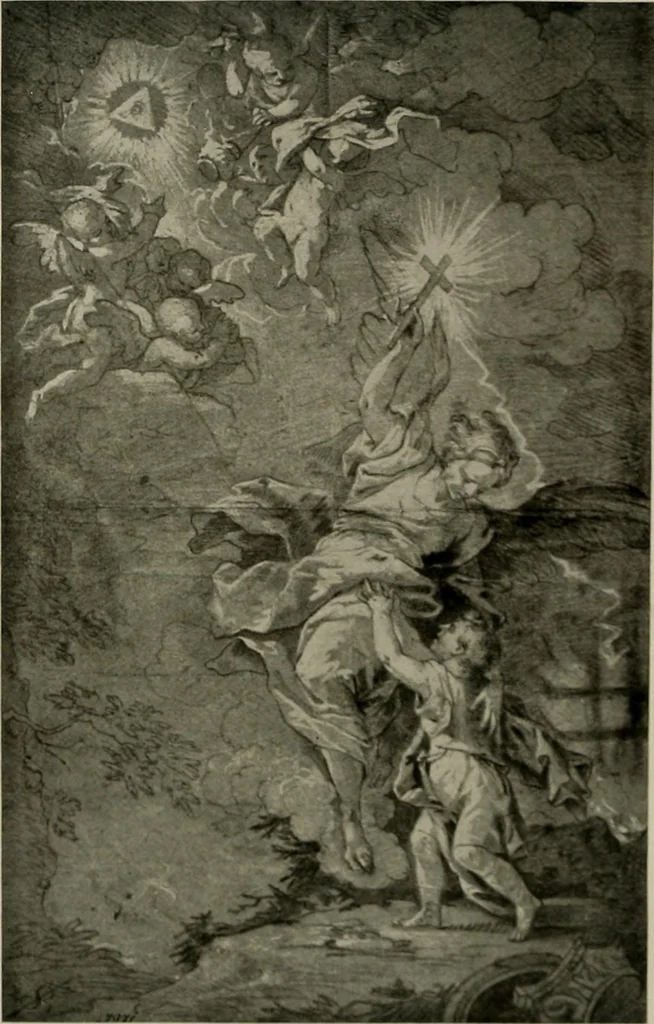 An illustration from Deutsches barock und rokoko : herausgegeben im anschluss an die Jahrhundert-ausstellung deutscher kunst 1650-1800, Darmstadt, 1914, 1914, leaf 299