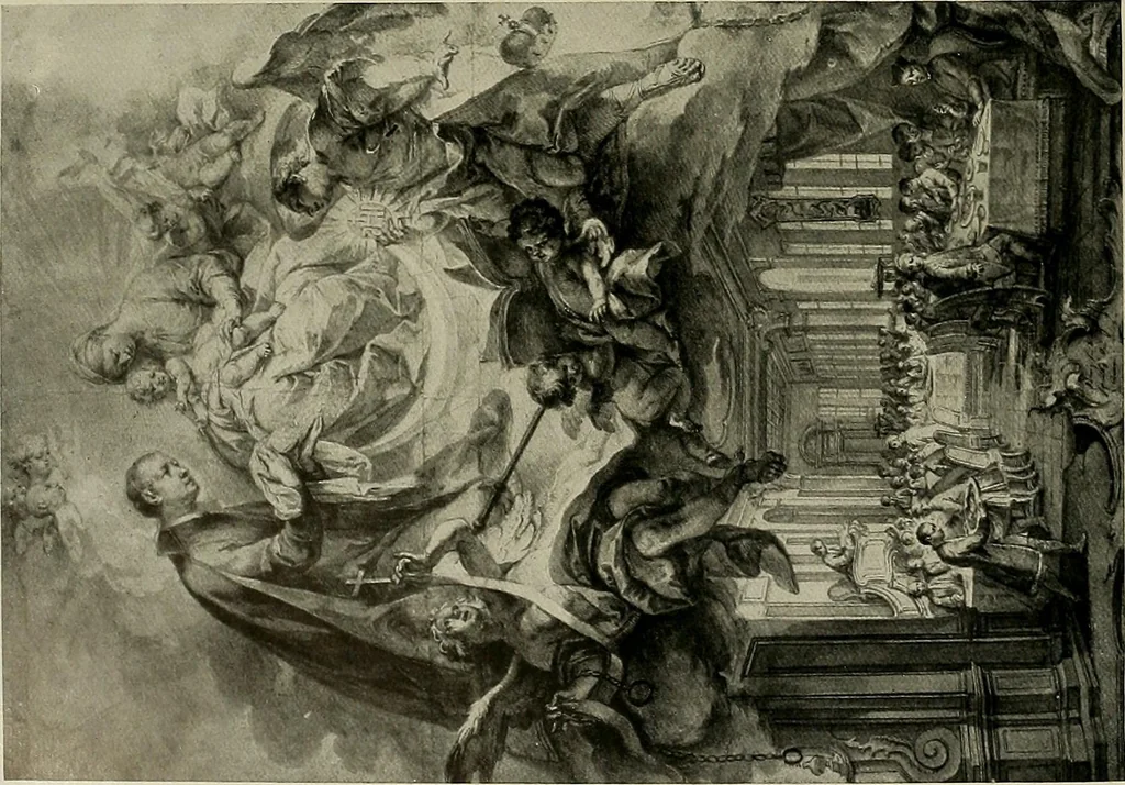 An illustration from Deutsches barock und rokoko : herausgegeben im anschluss an die Jahrhundert-ausstellung deutscher kunst 1650-1800, Darmstadt, 1914, 1914, leaf 300