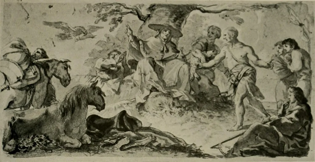 An illustration from Deutsches barock und rokoko : herausgegeben im anschluss an die Jahrhundert-ausstellung deutscher kunst 1650-1800, Darmstadt, 1914, 1914, leaf 301