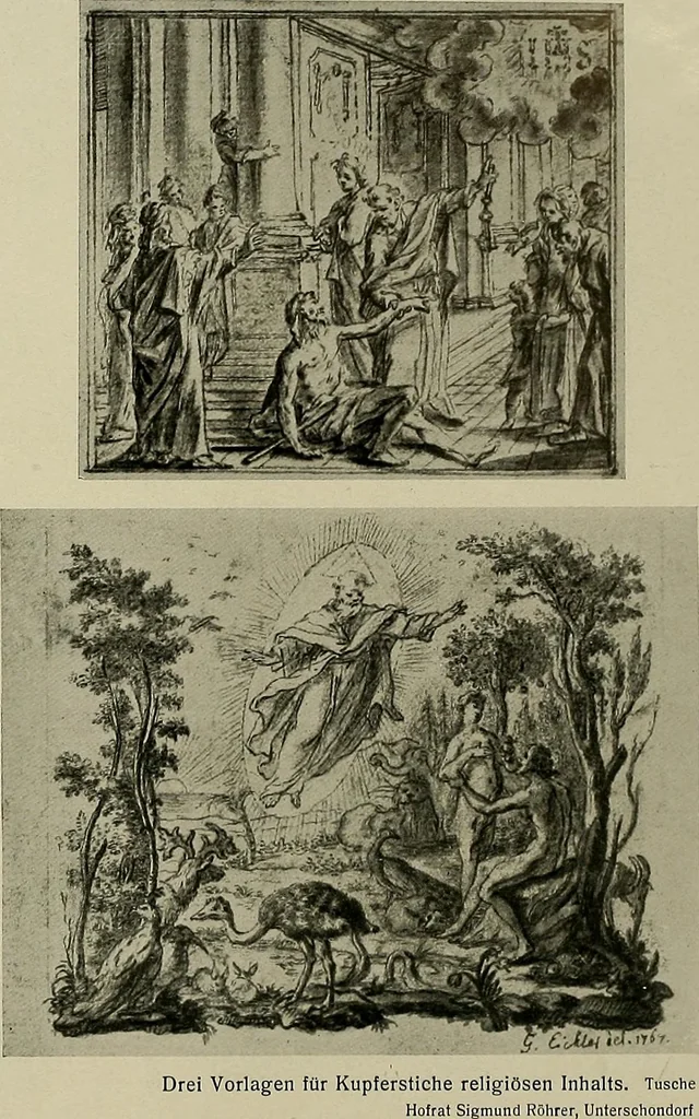 An illustration from Deutsches barock und rokoko : herausgegeben im anschluss an die Jahrhundert-ausstellung deutscher kunst 1650-1800, Darmstadt, 1914, 1914, leaf 302