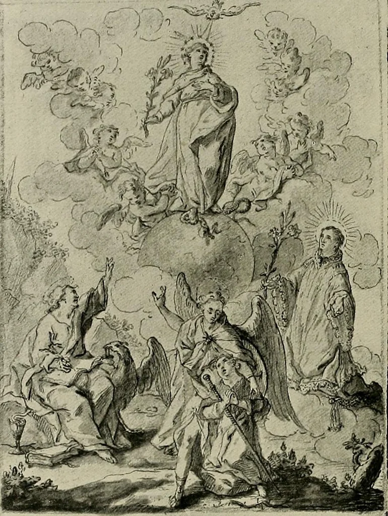 An illustration from Deutsches barock und rokoko : herausgegeben im anschluss an die Jahrhundert-ausstellung deutscher kunst 1650-1800, Darmstadt, 1914, 1914, leaf 302