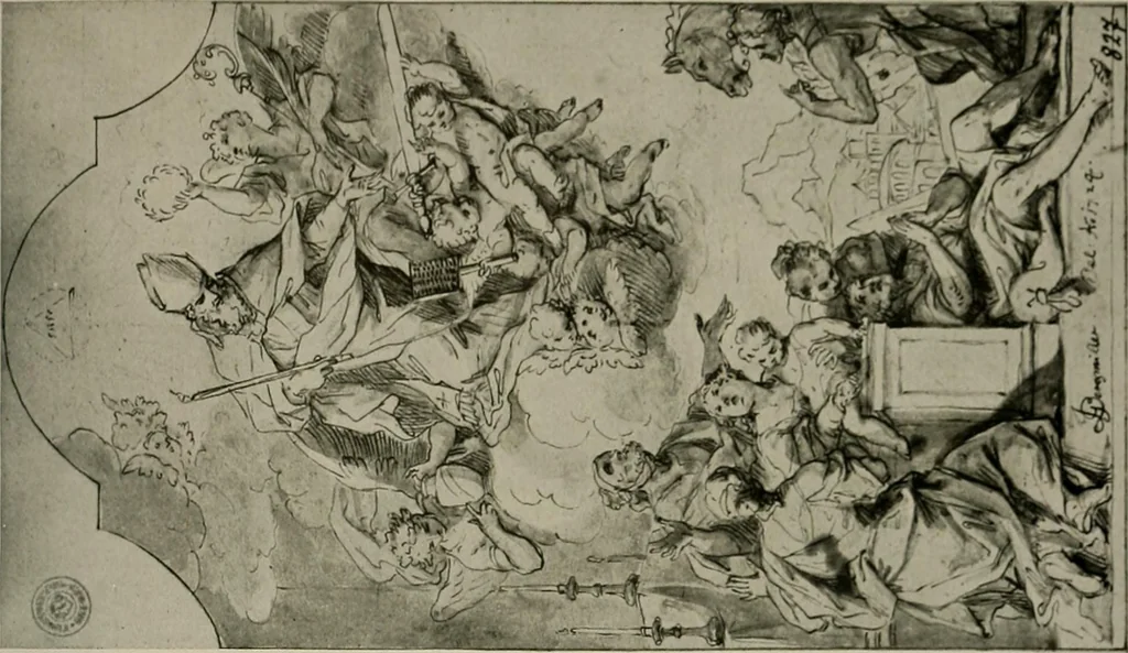 An illustration from Deutsches barock und rokoko : herausgegeben im anschluss an die Jahrhundert-ausstellung deutscher kunst 1650-1800, Darmstadt, 1914, 1914, leaf 303