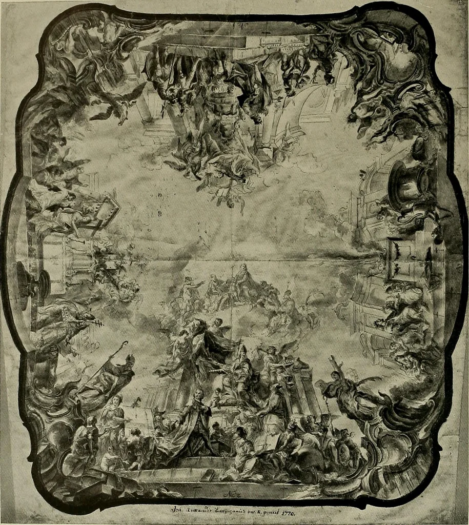 An illustration from Deutsches barock und rokoko : herausgegeben im anschluss an die Jahrhundert-ausstellung deutscher kunst 1650-1800, Darmstadt, 1914, 1914, leaf 306
