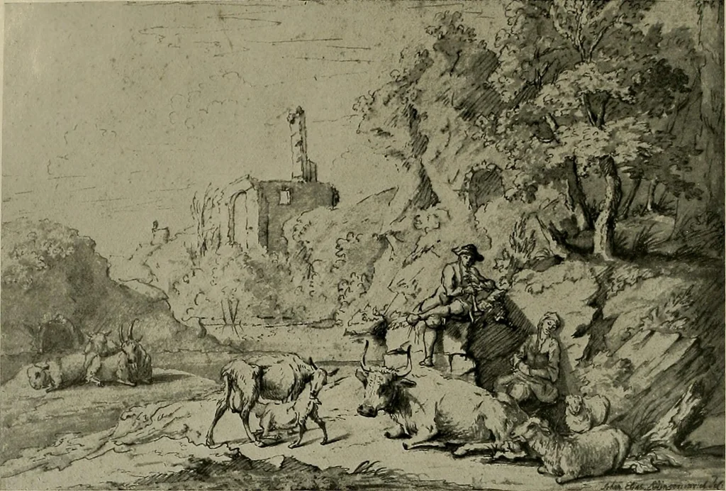 An illustration from Deutsches barock und rokoko : herausgegeben im anschluss an die Jahrhundert-ausstellung deutscher kunst 1650-1800, Darmstadt, 1914, 1914, leaf 308