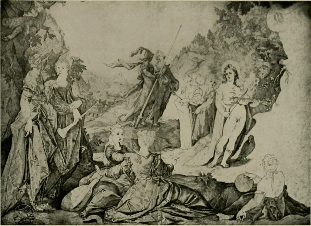 An illustration from Deutsches barock und rokoko : herausgegeben im anschluss an die Jahrhundert-ausstellung deutscher kunst 1650-1800, Darmstadt, 1914, 1914, leaf 311