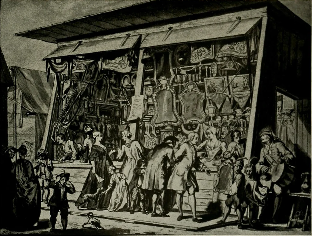 An illustration from Deutsches barock und rokoko : herausgegeben im anschluss an die Jahrhundert-ausstellung deutscher kunst 1650-1800, Darmstadt, 1914, 1914, leaf 319