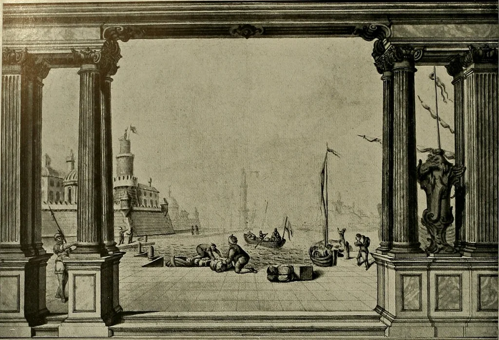 An illustration from Deutsches barock und rokoko : herausgegeben im anschluss an die Jahrhundert-ausstellung deutscher kunst 1650-1800, Darmstadt, 1914, 1914, leaf 320