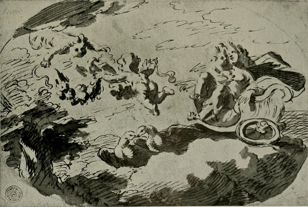 An illustration from Deutsches barock und rokoko : herausgegeben im anschluss an die Jahrhundert-ausstellung deutscher kunst 1650-1800, Darmstadt, 1914, 1914, leaf 323