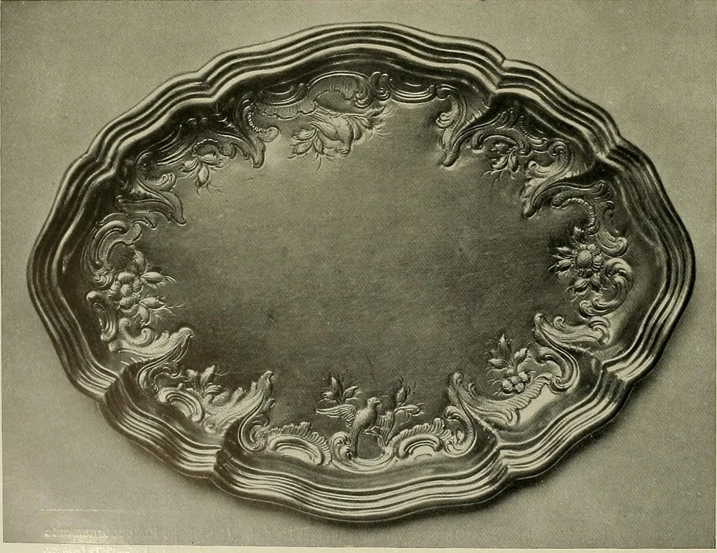 An illustration from Deutsches barock und rokoko : herausgegeben im anschluss an die Jahrhundert-ausstellung deutscher kunst 1650-1800, Darmstadt, 1914, 1914, leaf 464