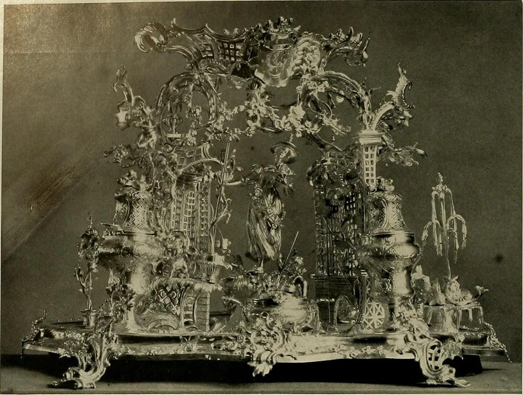 An illustration from Deutsches barock und rokoko : herausgegeben im anschluss an die Jahrhundert-ausstellung deutscher kunst 1650-1800, Darmstadt, 1914, 1914, leaf 468