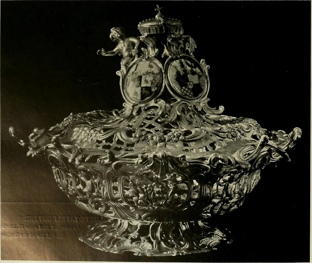An illustration from Deutsches barock und rokoko : herausgegeben im anschluss an die Jahrhundert-ausstellung deutscher kunst 1650-1800, Darmstadt, 1914, 1914, leaf 468