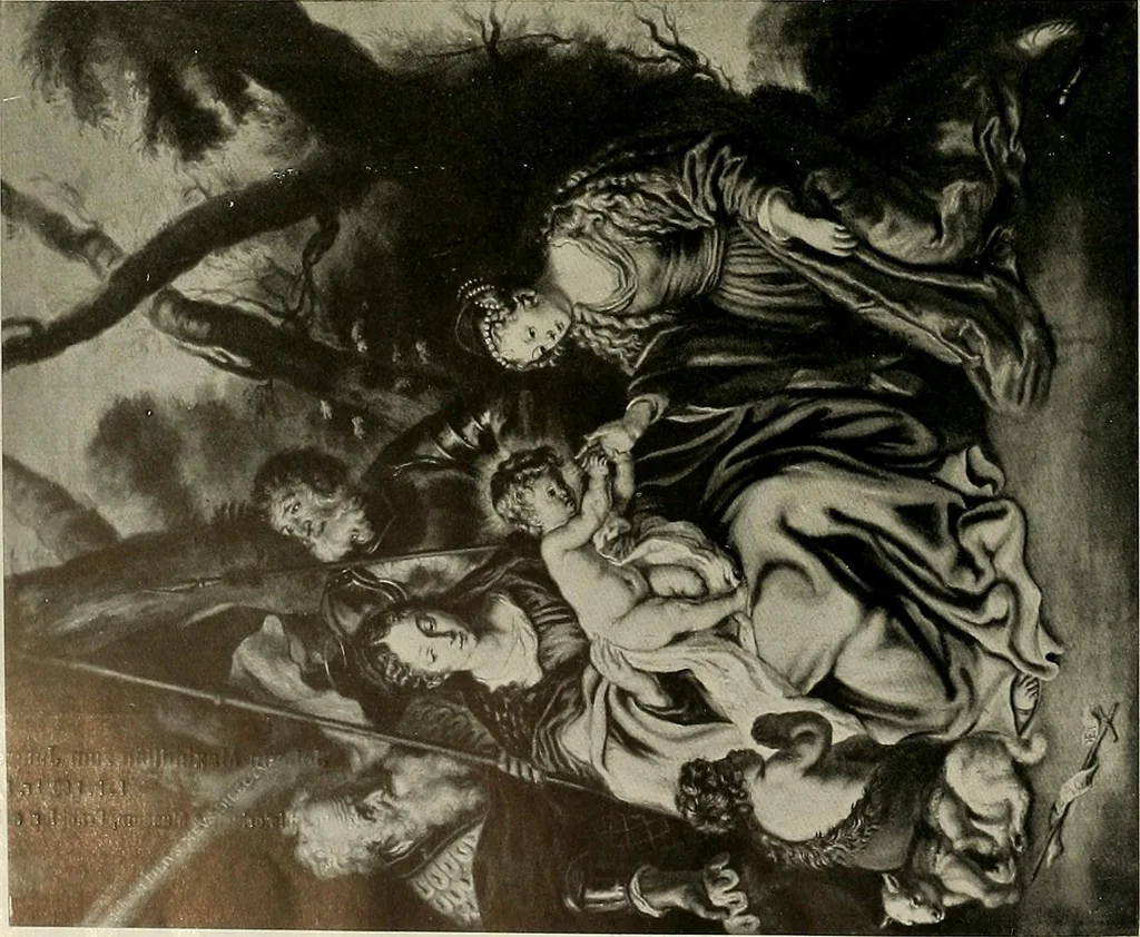 An illustration from Deutsches barock und rokoko : herausgegeben im anschluss an die Jahrhundert-ausstellung deutscher kunst 1650-1800, Darmstadt, 1914, 1914, leaf 98