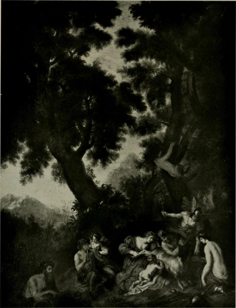 An illustration from Deutsches barock und rokoko : herausgegeben im anschluss an die Jahrhundert-ausstellung deutscher kunst 1650-1800, Darmstadt, 1914, 1914, leaf 99