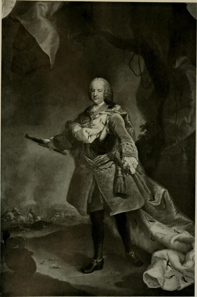 An illustration from Deutsches barock und rokoko : herausgegeben im anschluss an die Jahrhundert-ausstellung deutscher kunst 1650-1800, Darmstadt, 1914, 1914, leaf 117