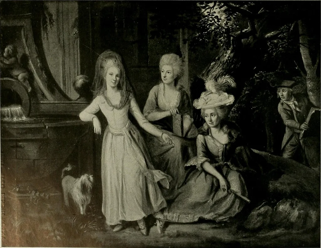 An illustration from Deutsches barock und rokoko : herausgegeben im anschluss an die Jahrhundert-ausstellung deutscher kunst 1650-1800, Darmstadt, 1914, 1914, leaf 152