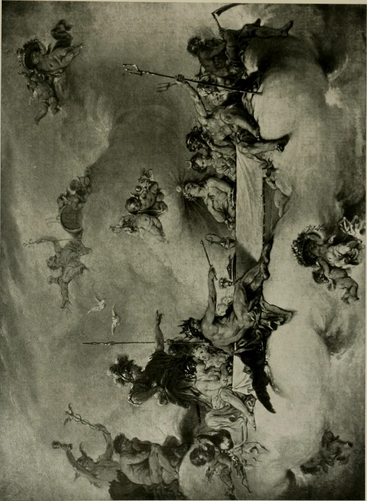 An illustration from Deutsches barock und rokoko : herausgegeben im anschluss an die Jahrhundert-ausstellung deutscher kunst 1650-1800, Darmstadt, 1914, 1914, leaf 163