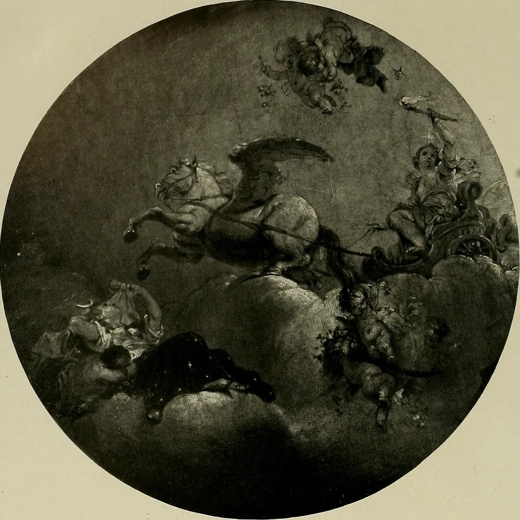 An illustration from Deutsches barock und rokoko : herausgegeben im anschluss an die Jahrhundert-ausstellung deutscher kunst 1650-1800, Darmstadt, 1914, 1914, leaf 164