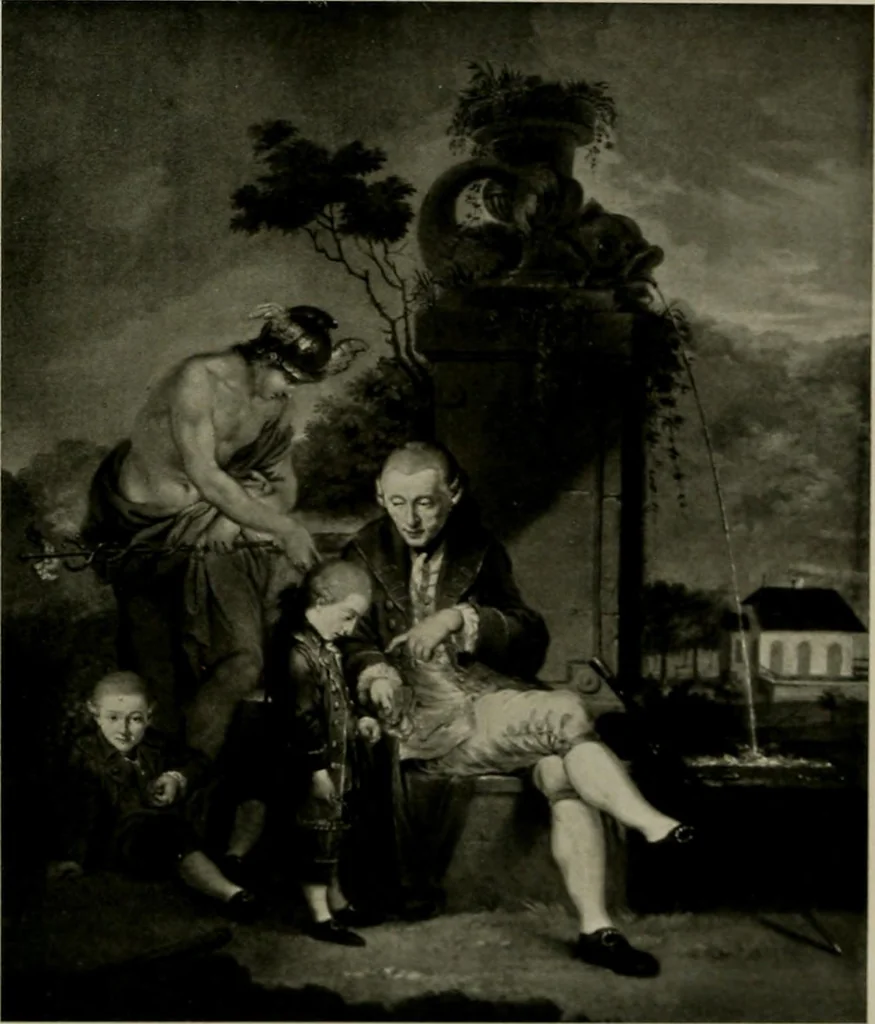 An illustration from Deutsches barock und rokoko : herausgegeben im anschluss an die Jahrhundert-ausstellung deutscher kunst 1650-1800, Darmstadt, 1914, 1914, leaf 167