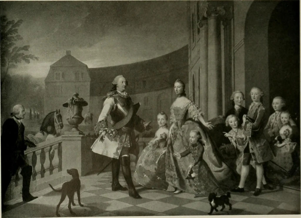 An illustration from Deutsches barock und rokoko : herausgegeben im anschluss an die Jahrhundert-ausstellung deutscher kunst 1650-1800, Darmstadt, 1914, 1914, leaf 193