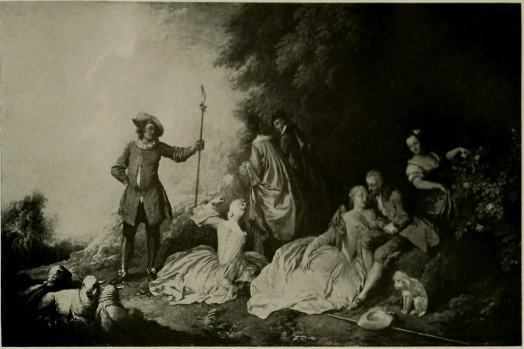 An illustration from Deutsches barock und rokoko : herausgegeben im anschluss an die Jahrhundert-ausstellung deutscher kunst 1650-1800, Darmstadt, 1914, 1914, leaf 201