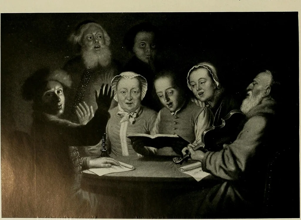 An illustration from Deutsches barock und rokoko : herausgegeben im anschluss an die Jahrhundert-ausstellung deutscher kunst 1650-1800, Darmstadt, 1914, 1914, leaf 202